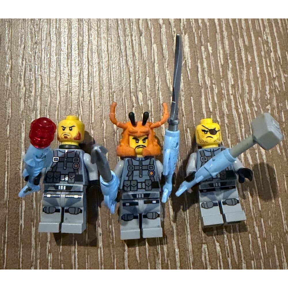 Lego Ninjago Movie Shark Army Minifigure Lot of 5 Jelly Hammer Head Great White